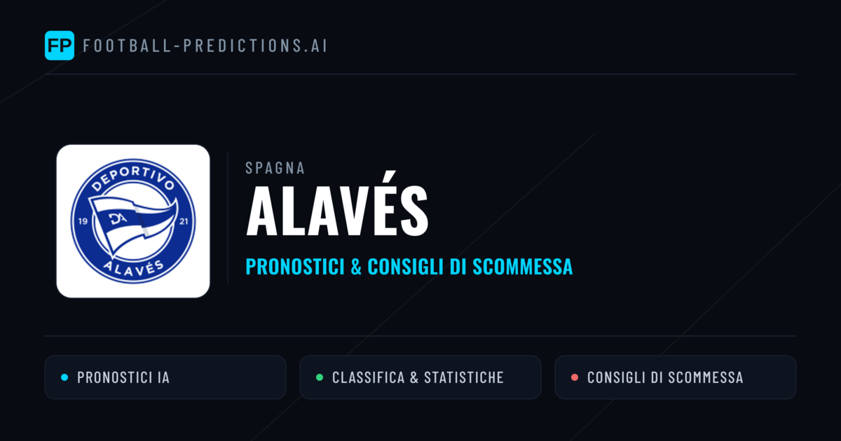 Pronostici e Statistiche Alavés