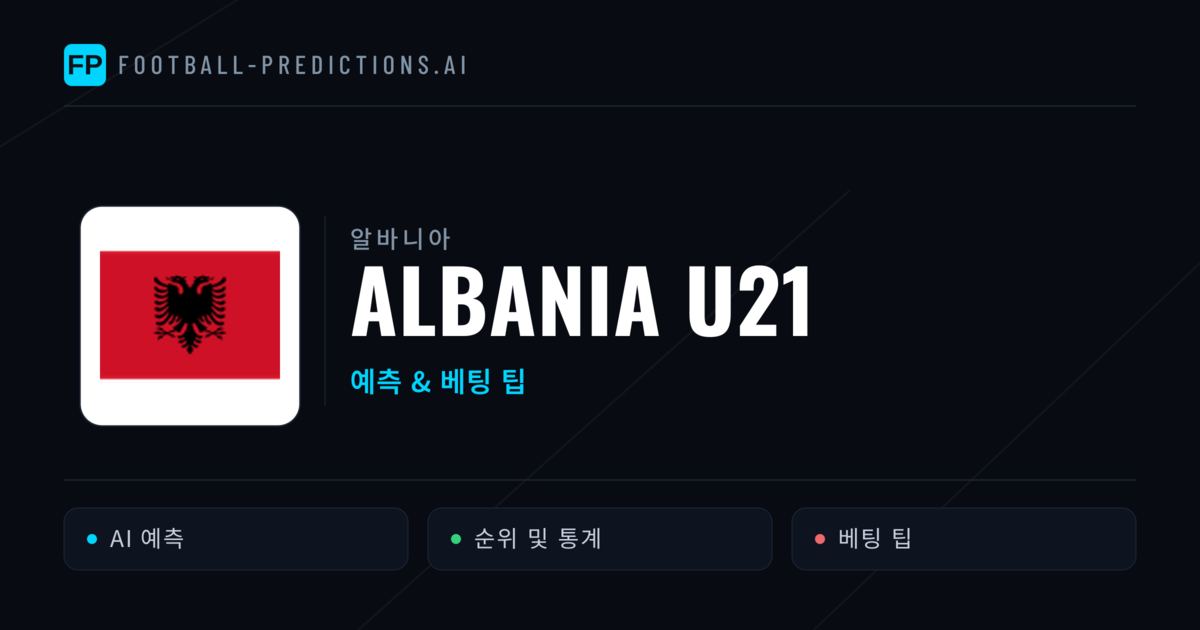 Albania U21 축구 예측 & 통계