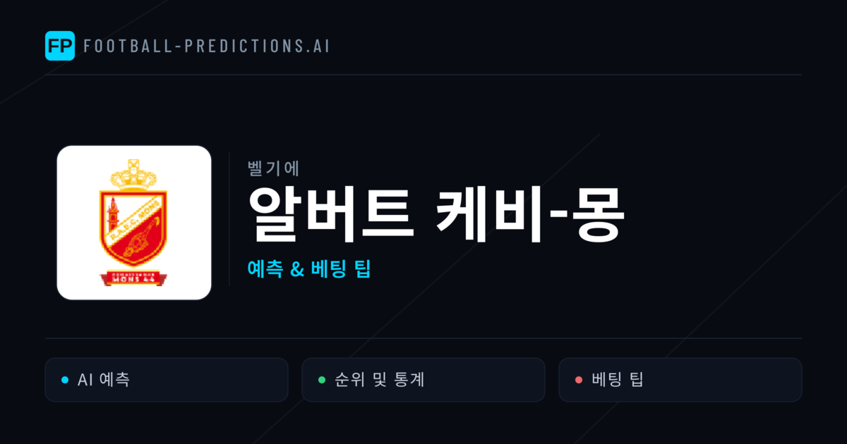 알버트 케비-몽 축구 예측 & 통계