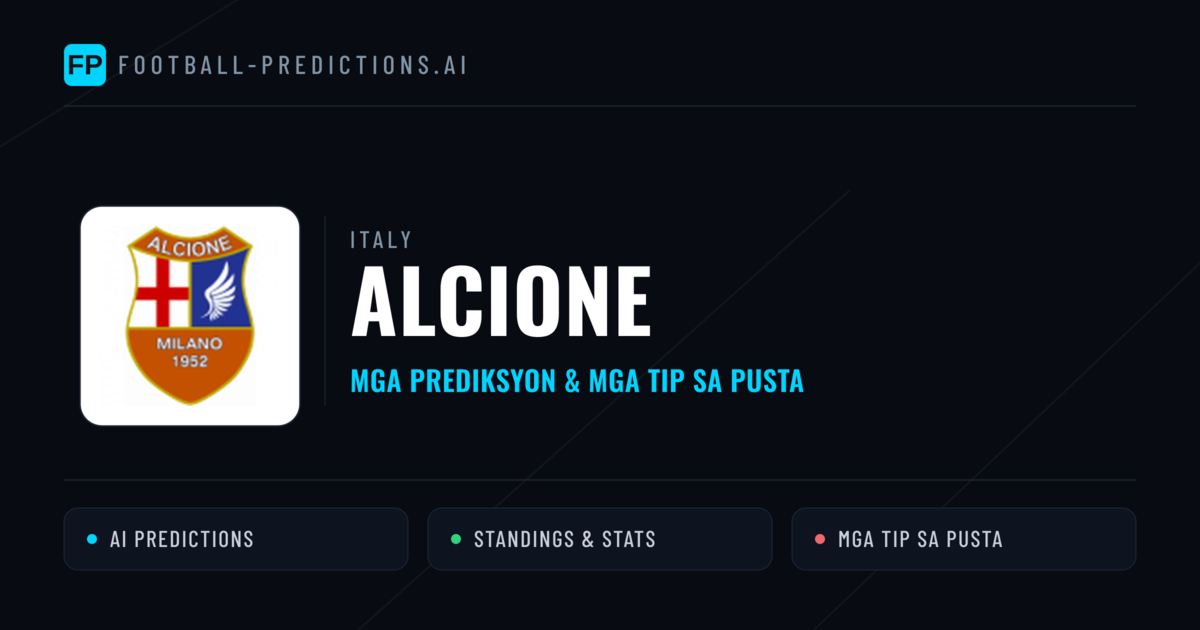 Alcione Predictions & Stats