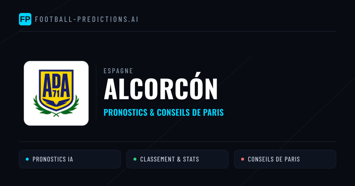 Alcorcón Pronostics & Statistiques