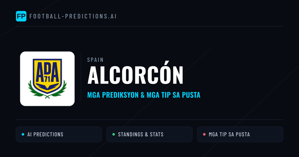 Alcorcón Predictions & Stats