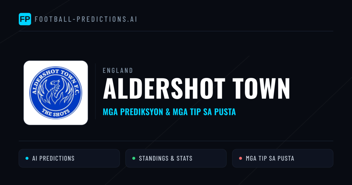 Aldershot Town Predictions & Stats