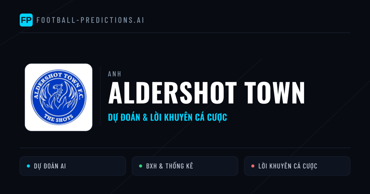 Aldershot Town Dự đoán & Thống kê