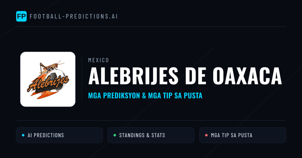 Alebrijes de Oaxaca Predictions & Stats