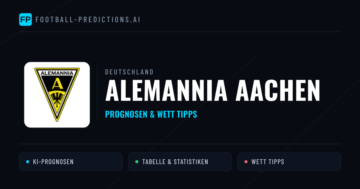 Alemannia Aachen Prognosen & Statistiken