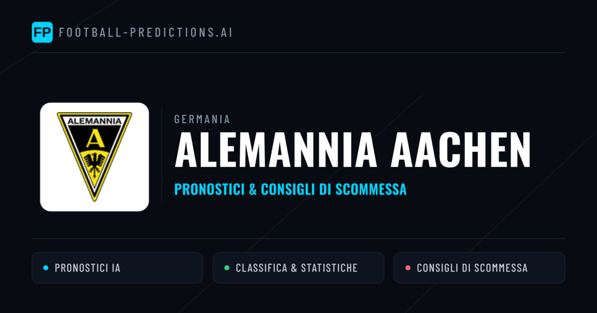 Pronostici e Statistiche Alemannia Aachen