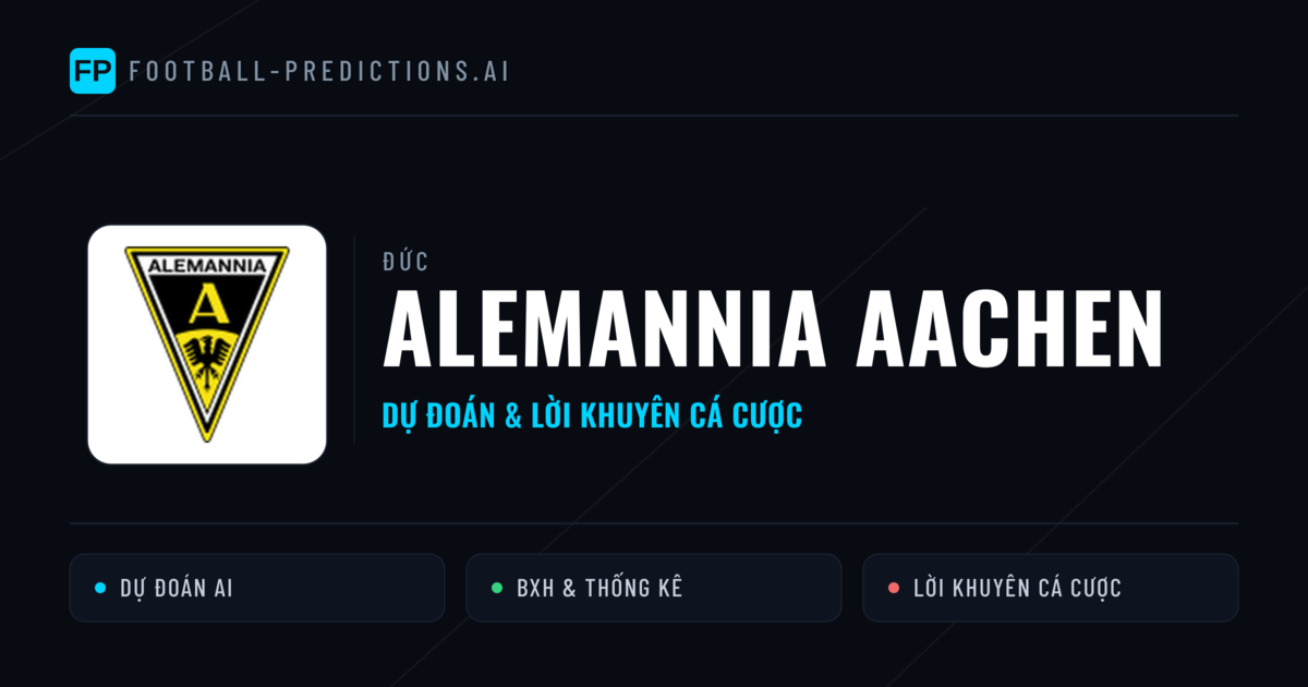 Alemannia Aachen Dự đoán & Thống kê