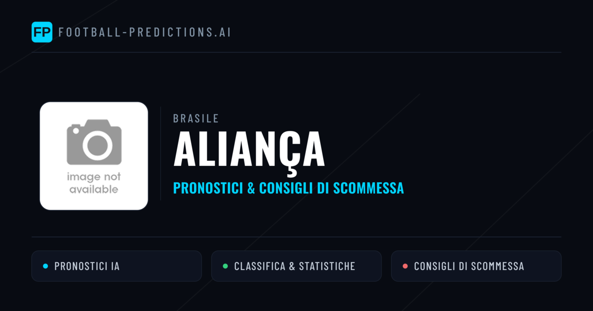 Pronostici e Statistiche Aliança