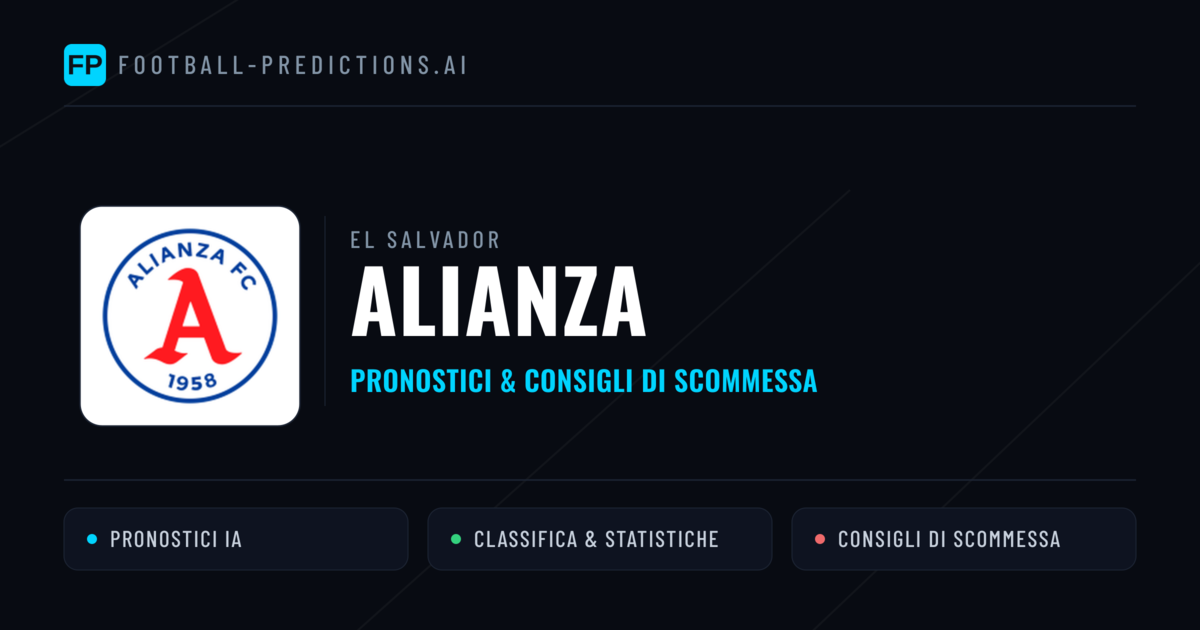 Pronostici e Statistiche Alianza