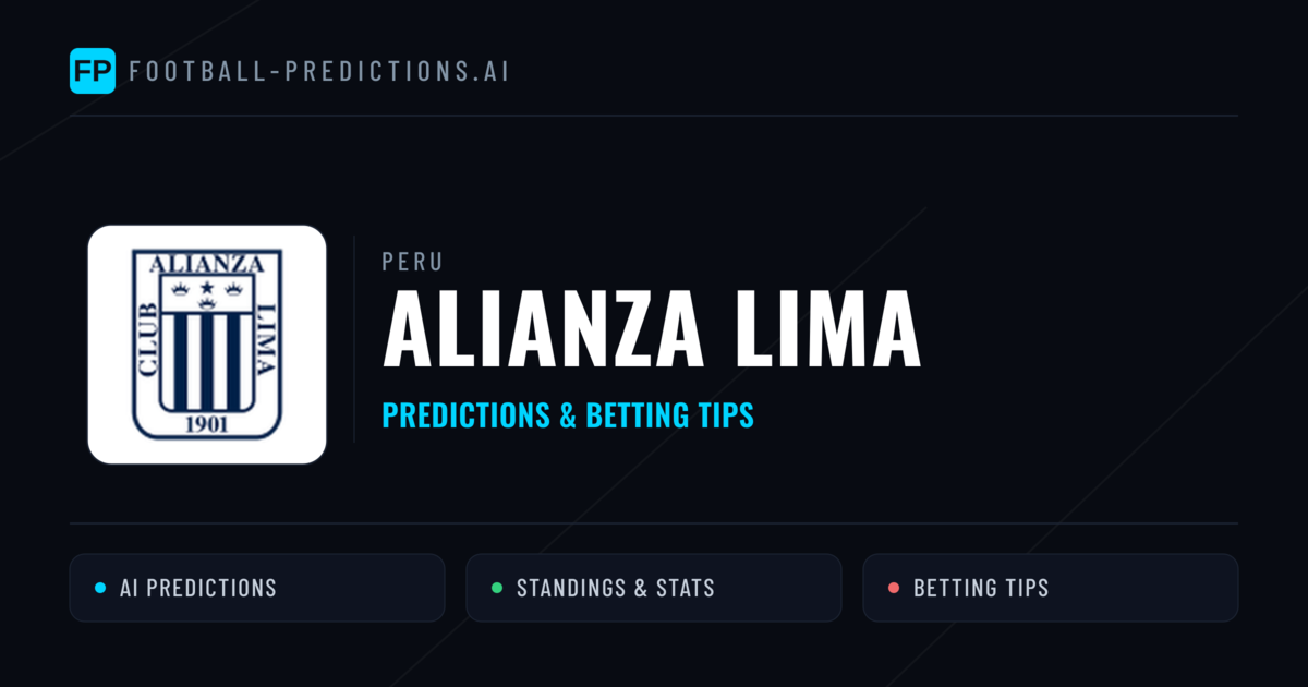 Alianza Lima Predictions & Stats
