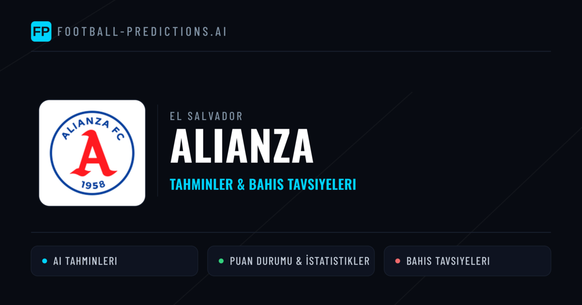 Alianza Tahminleri & İstatistikler