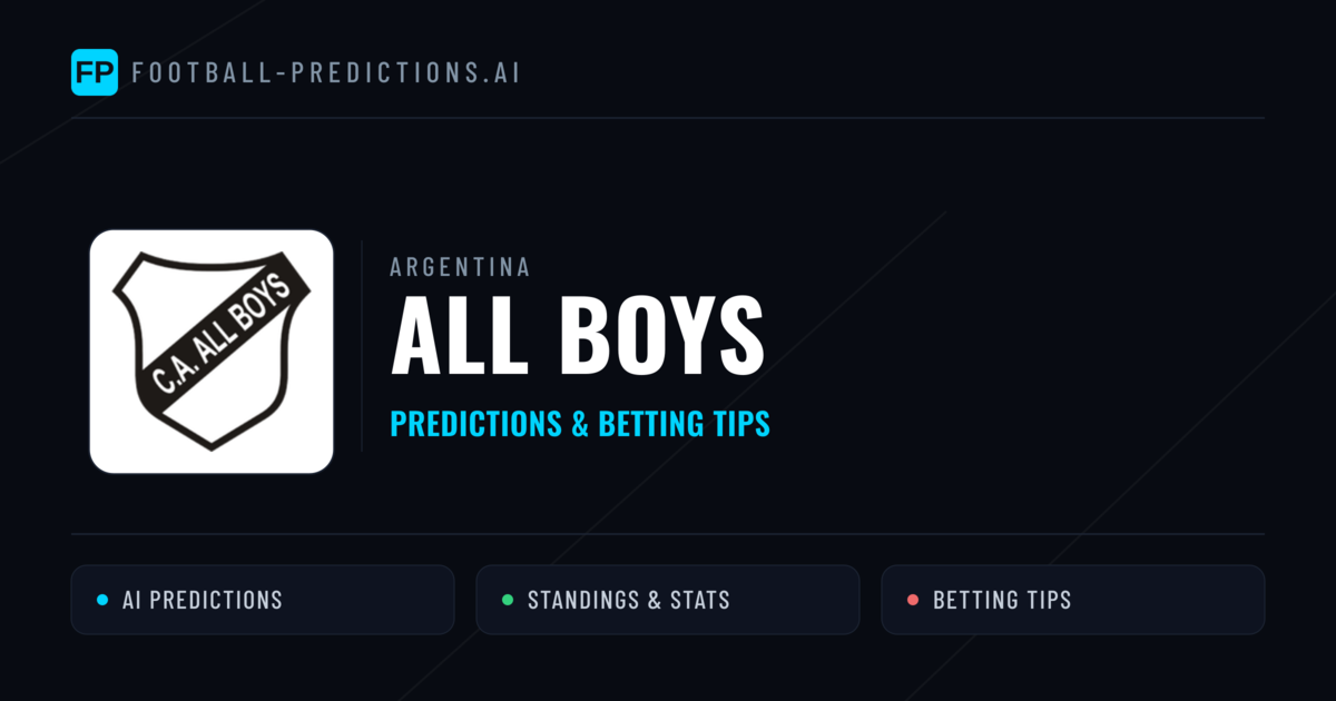 All Boys Predictions & Stats