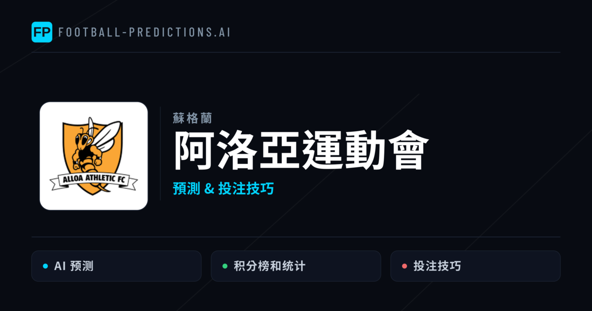 阿洛亞運動會 運彩分析|足球預測與數據