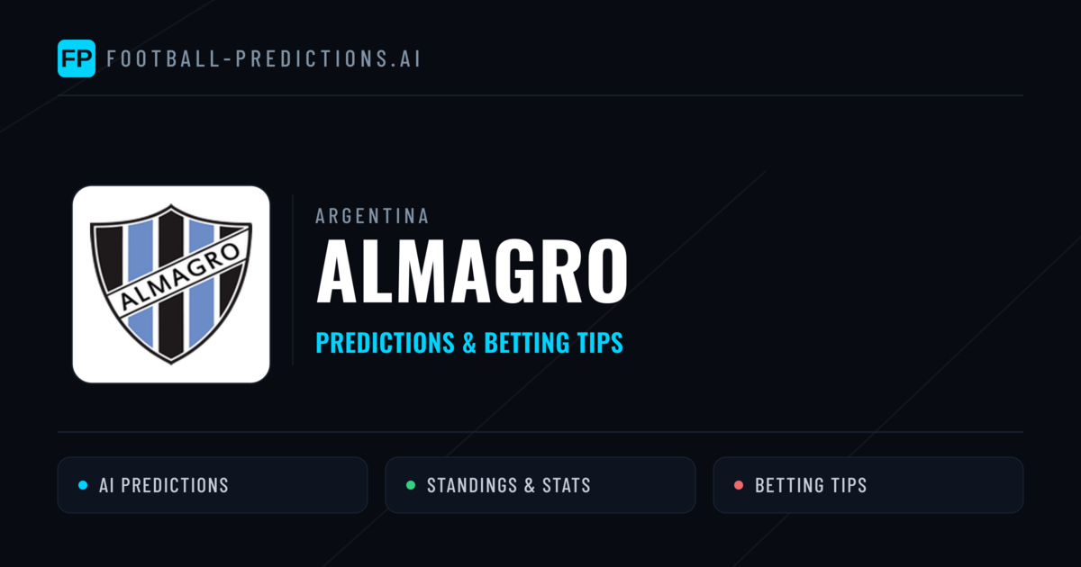 Almagro Predictions & Stats