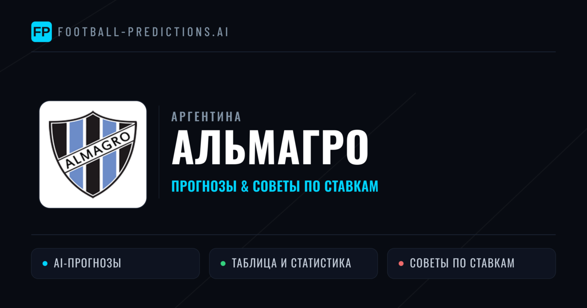 Альмагро прогнозы и статистика