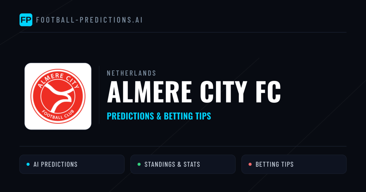 Almere City FC Predictions & Stats