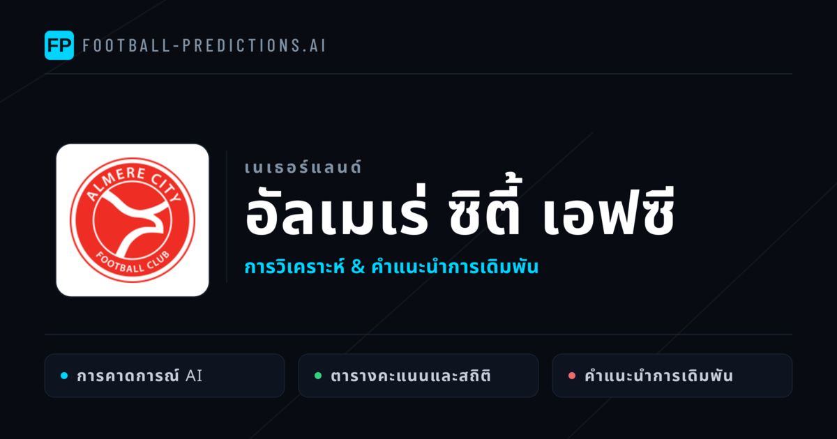 อัลเมเร่ ซิตี้ เอฟซี การวิเคราะห์และสถิติ