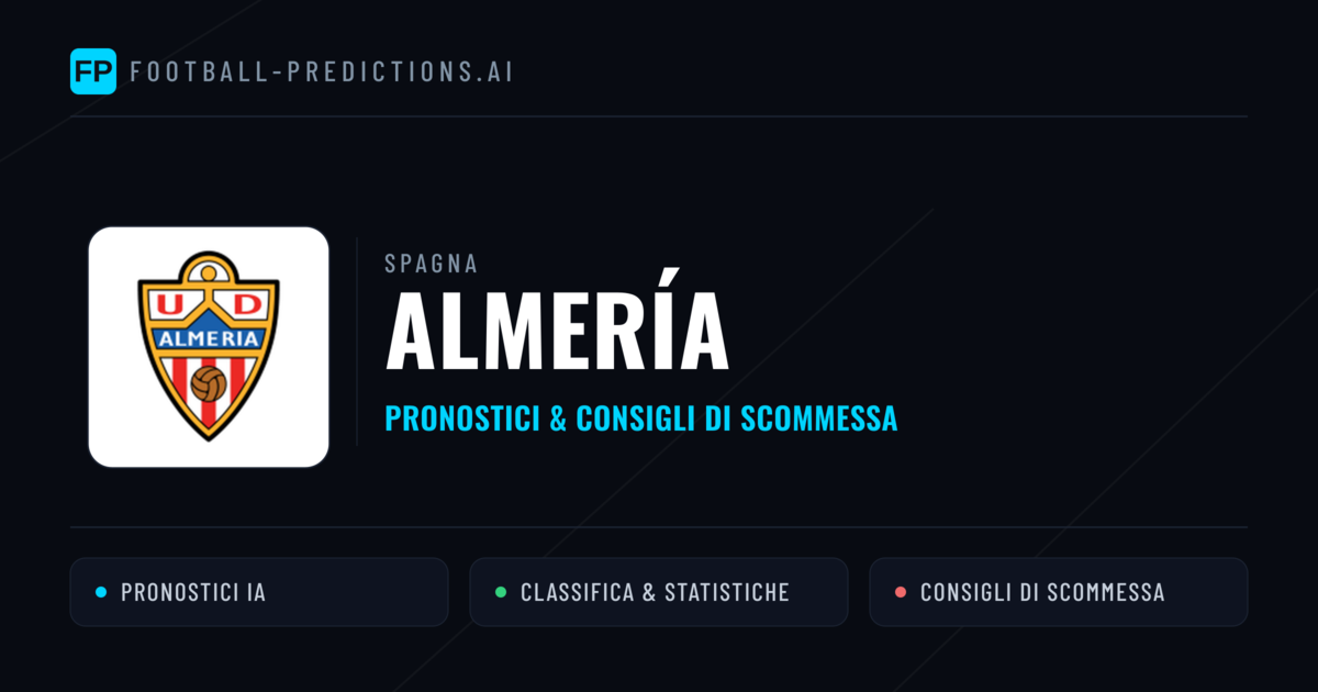 Pronostici e Statistiche Almería