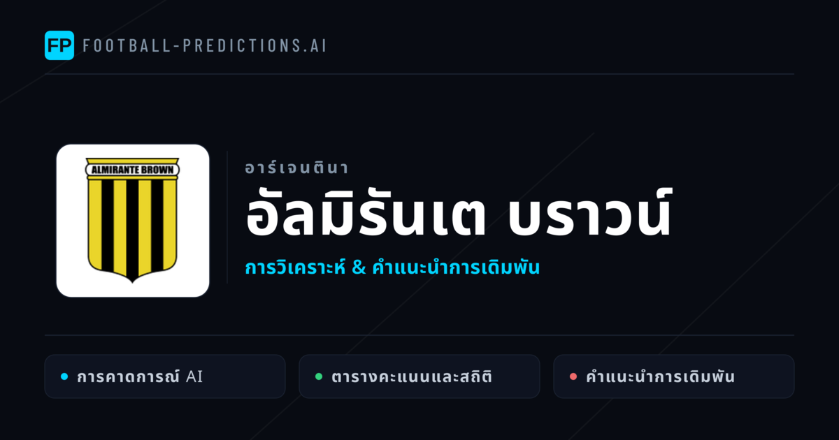 อัลมิรันเต บราวน์ การวิเคราะห์และสถิติ