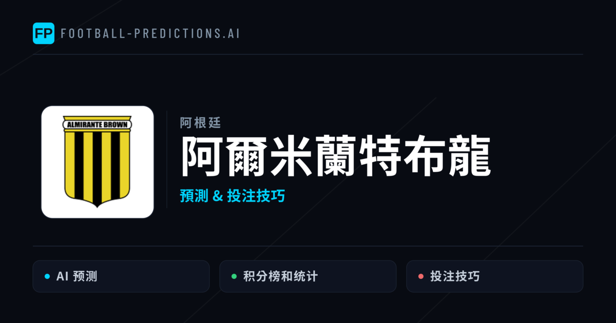 阿爾米蘭特布龍 運彩分析|足球預測與數據