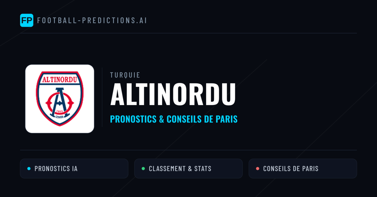 Altınordu Pronostics & Statistiques