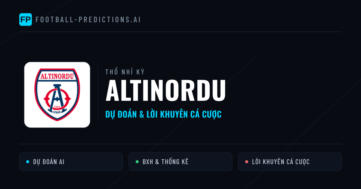 Altınordu Dự đoán & Thống kê