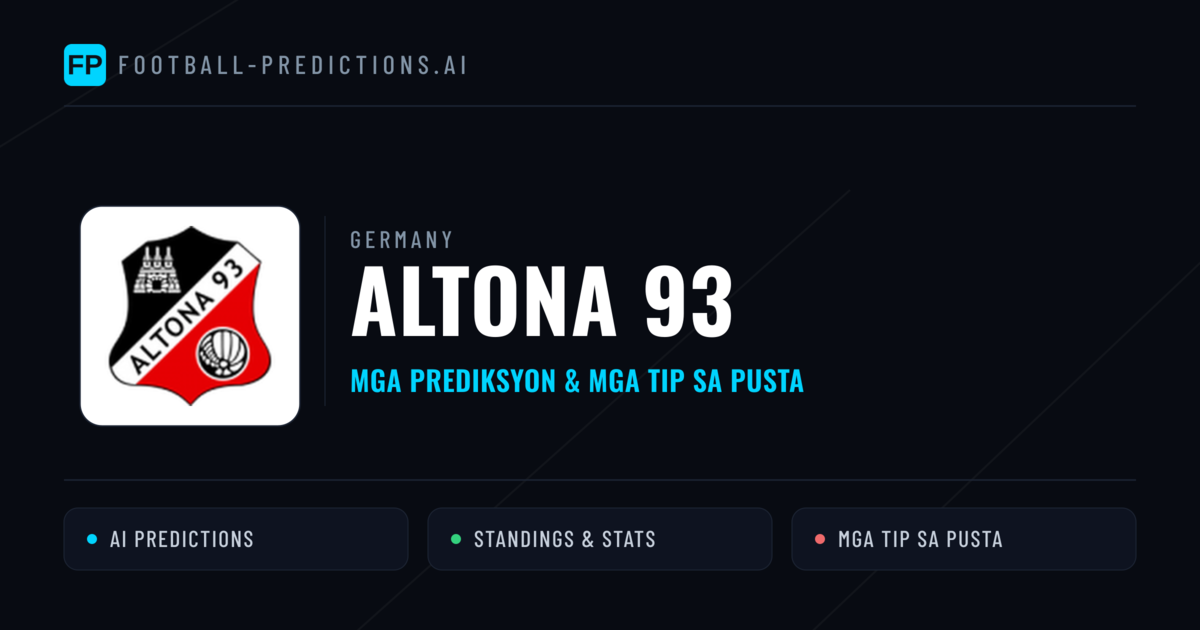 Altona 93 Predictions & Stats