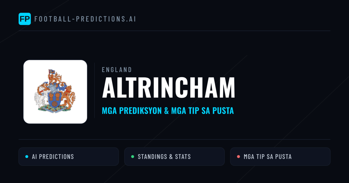 Altrincham Predictions & Stats