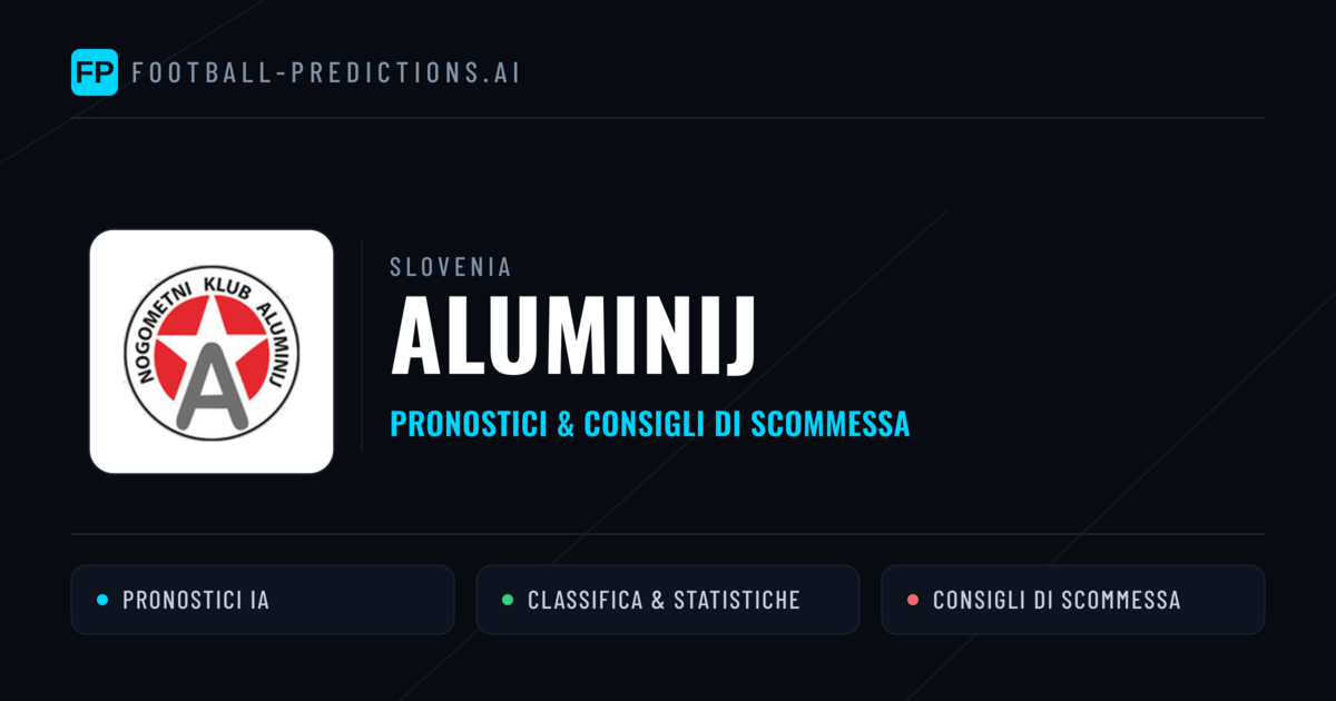 Pronostici e Statistiche Aluminij