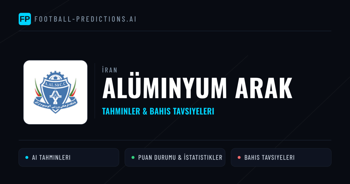 Alüminyum Arak Tahminleri & İstatistikler