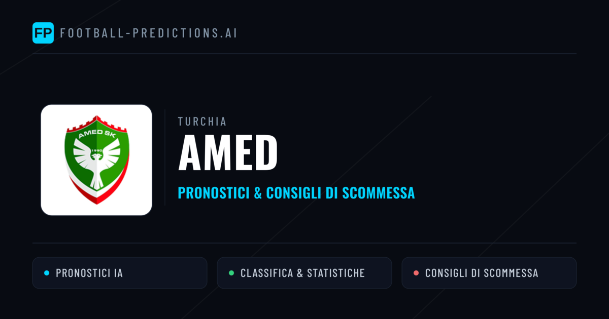 Pronostici e Statistiche Amed