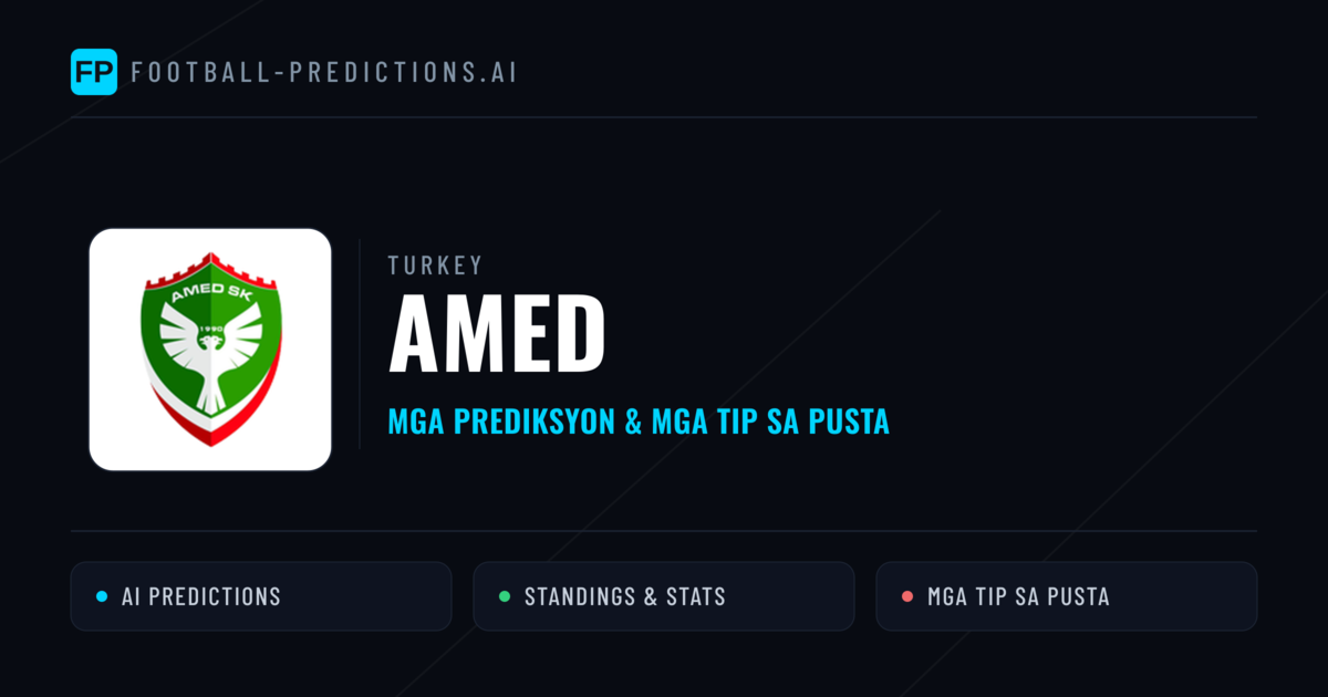 Amed Predictions & Stats