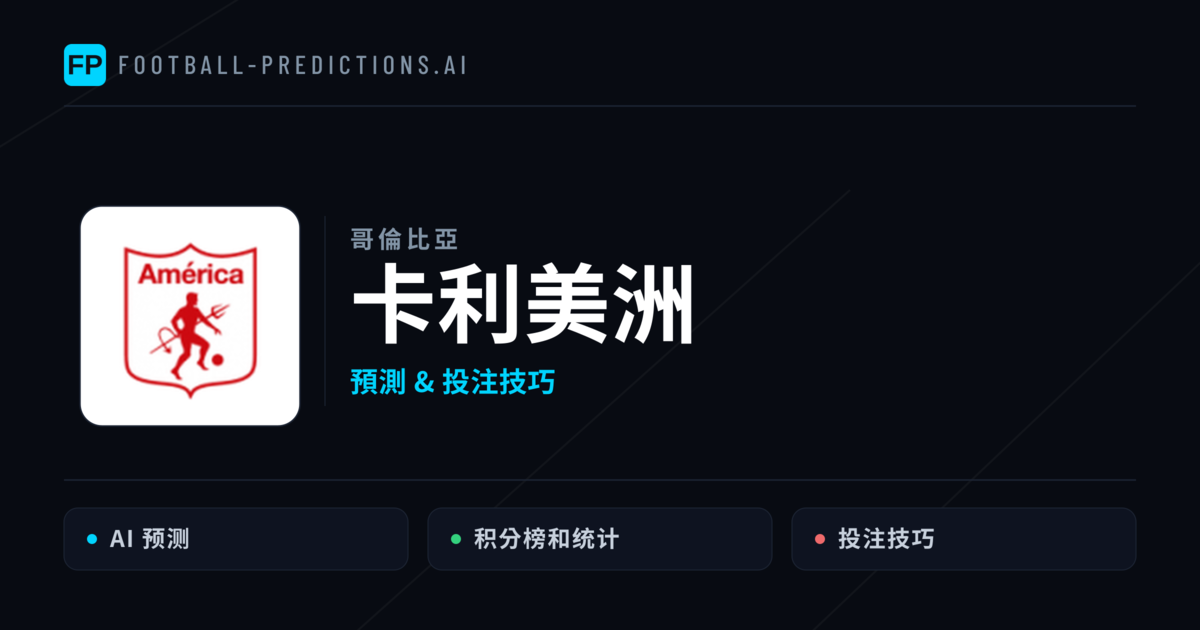 卡利美洲 運彩分析|足球預測與數據