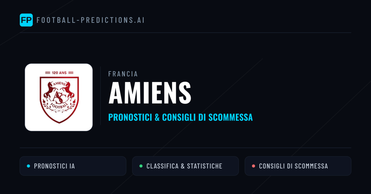 Pronostici e Statistiche Amiens