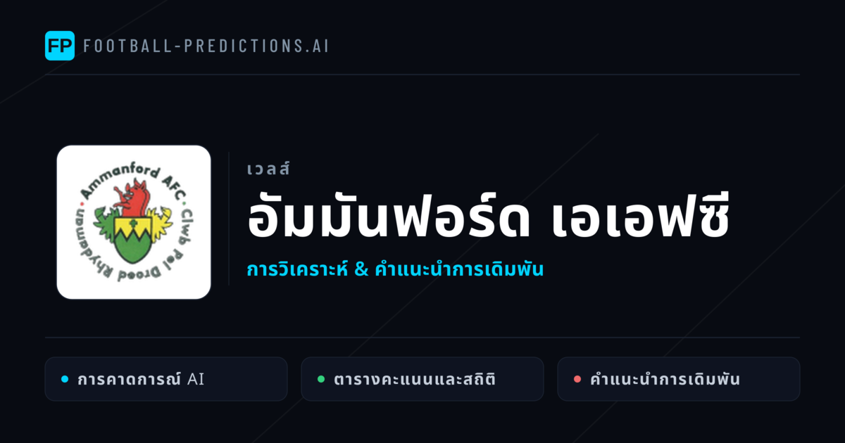 อัมมันฟอร์ด เอเอฟซี การวิเคราะห์และสถิติ