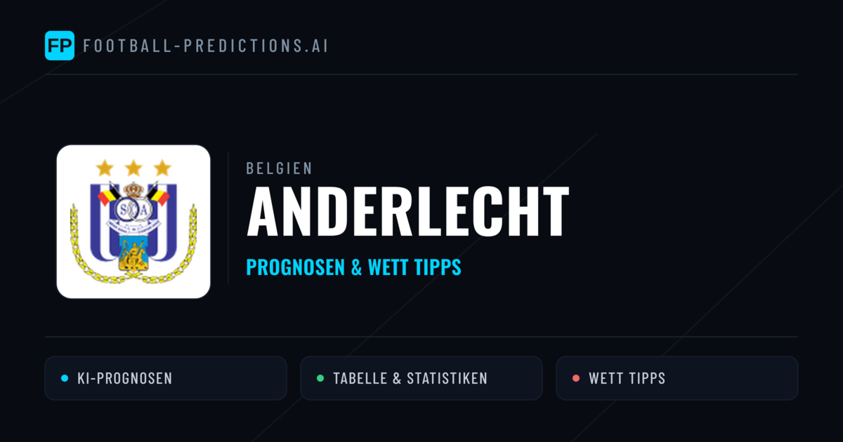 Anderlecht Prognosen & Statistiken