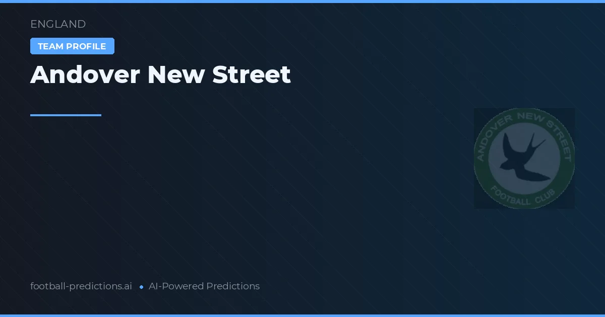 Andover New Street Predictions & Stats