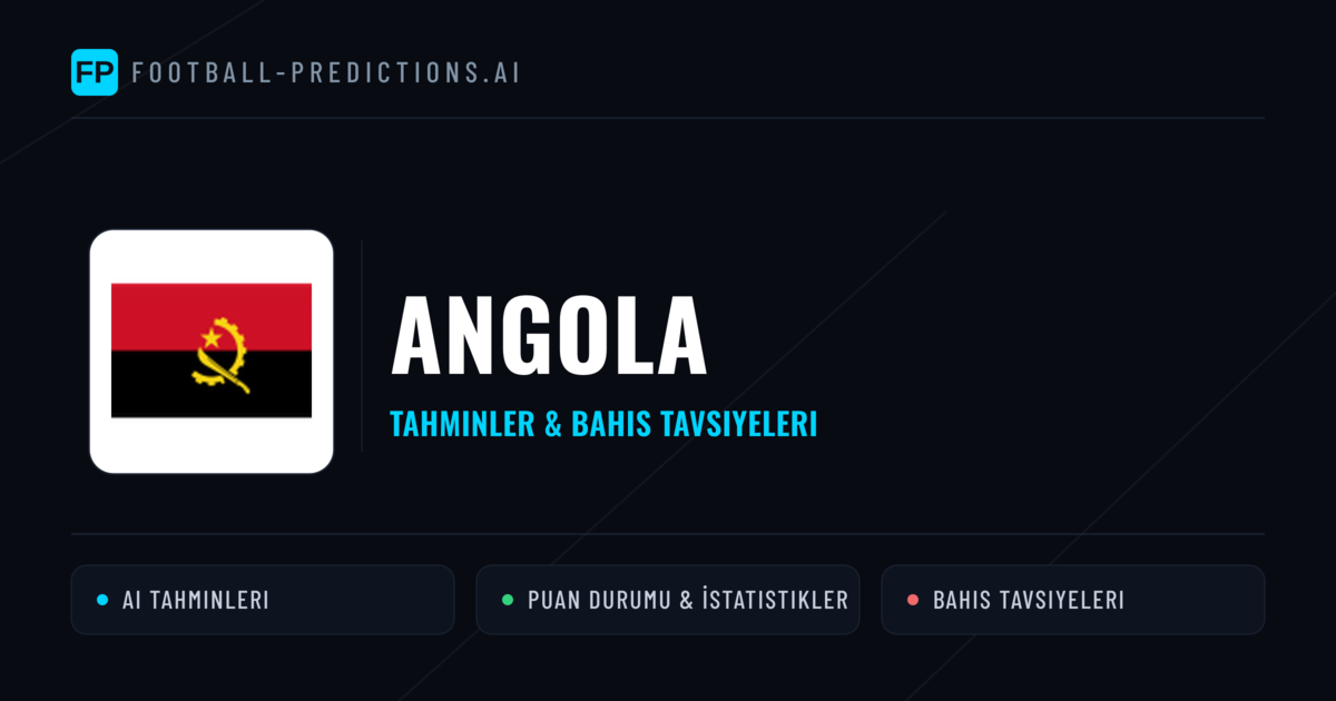 Angola Tahminleri & İstatistikler