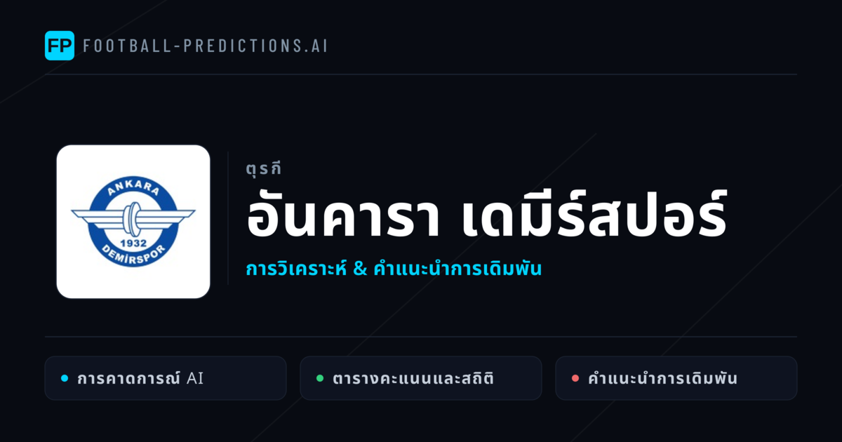 อันคารา เดมีร์สปอร์ การวิเคราะห์และสถิติ