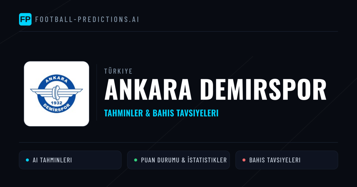Ankara Demirspor Tahminleri & İstatistikler