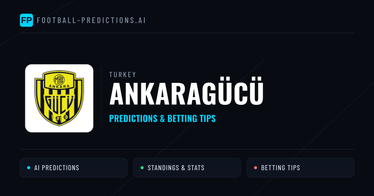 Ankaragücü Predictions & Stats