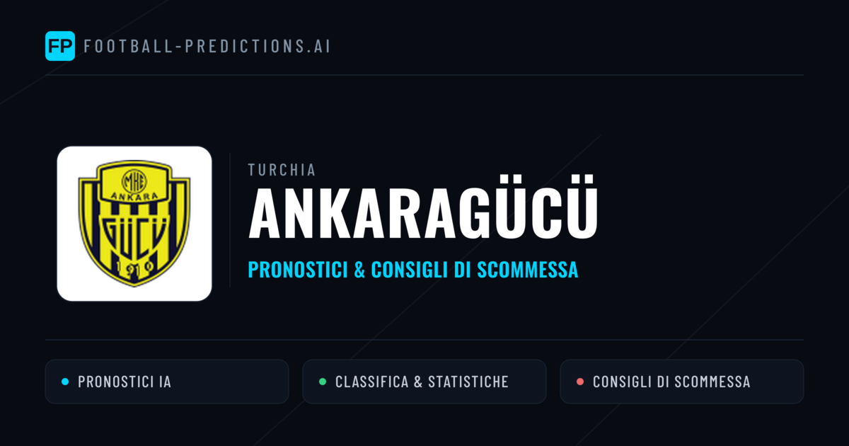 Pronostici e Statistiche Ankaragücü