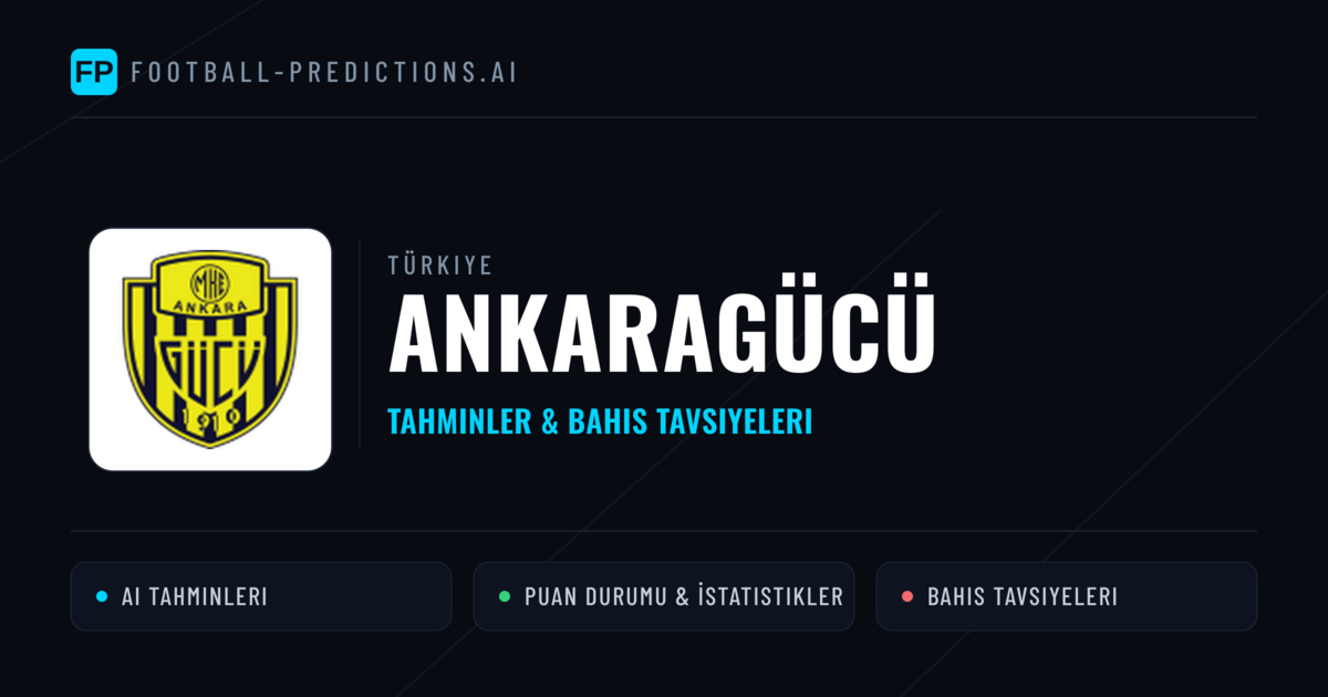 Ankaragücü Tahminleri & İstatistikler