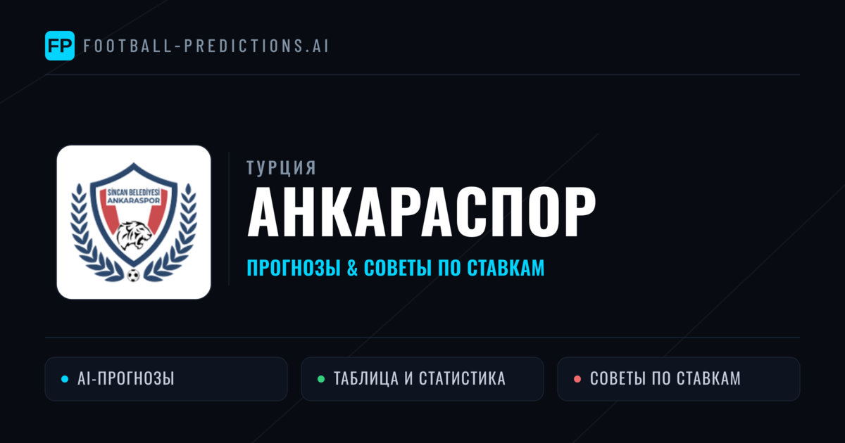 Анкараспор прогнозы и статистика