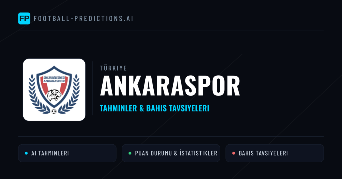 Ankaraspor Tahminleri & İstatistikler