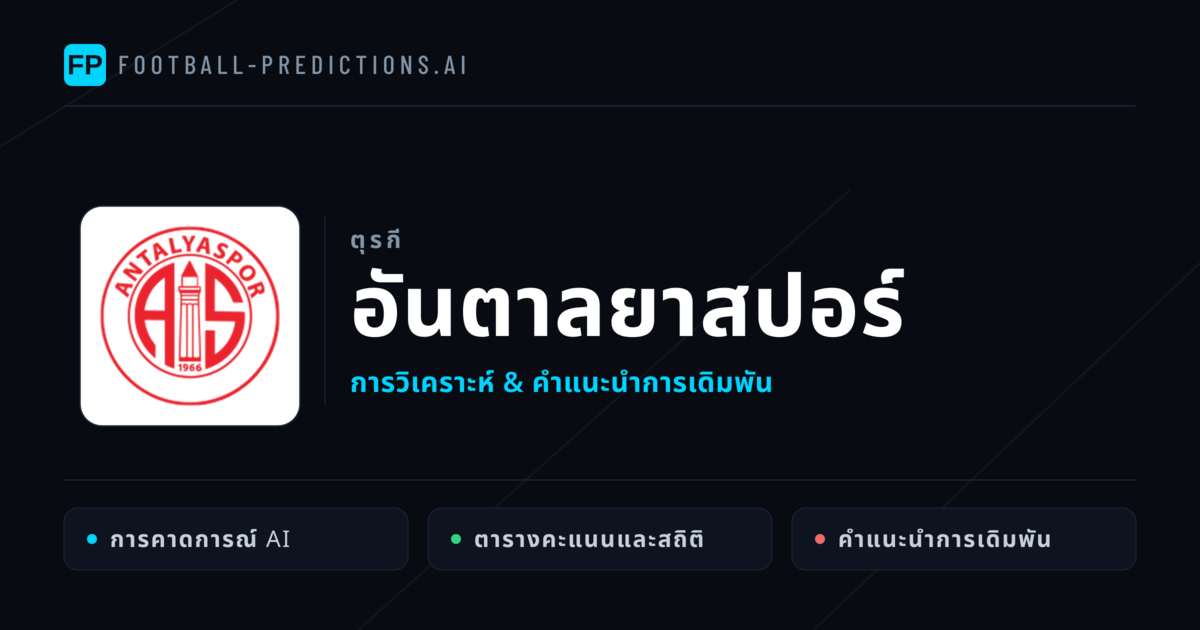 อันตาลยาสปอร์ การวิเคราะห์และสถิติ