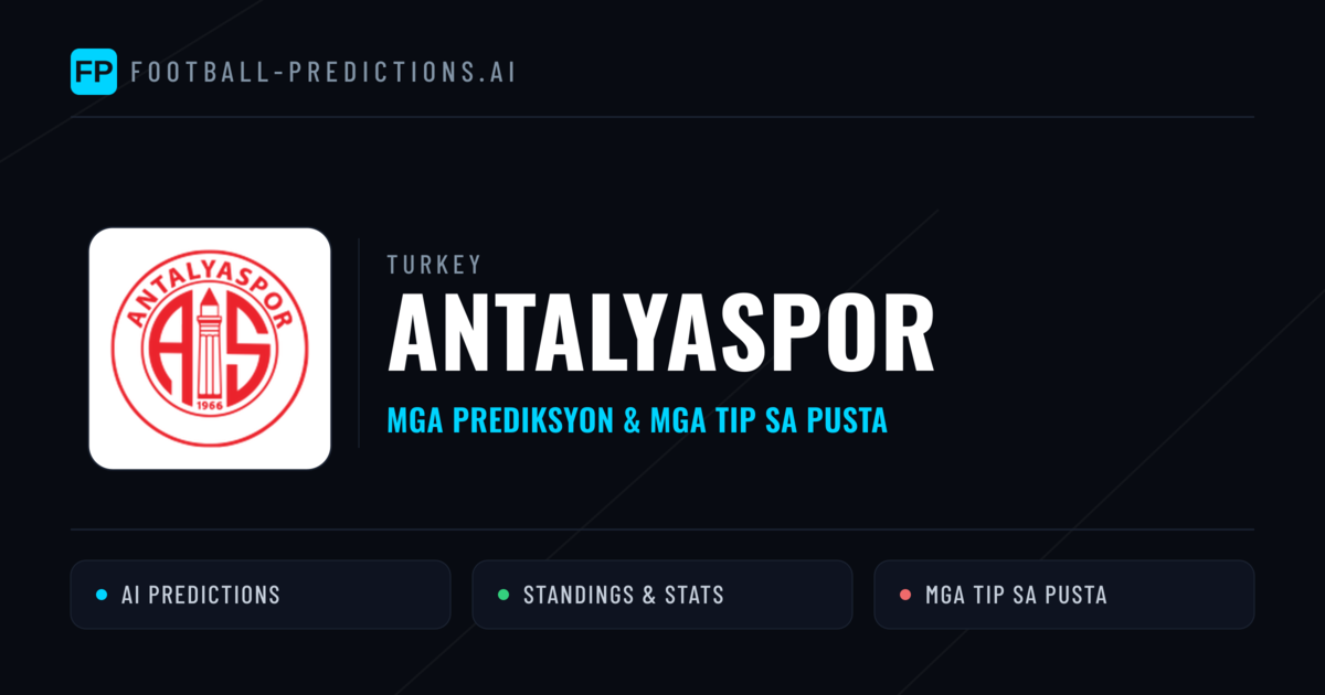 Antalyaspor Predictions & Stats