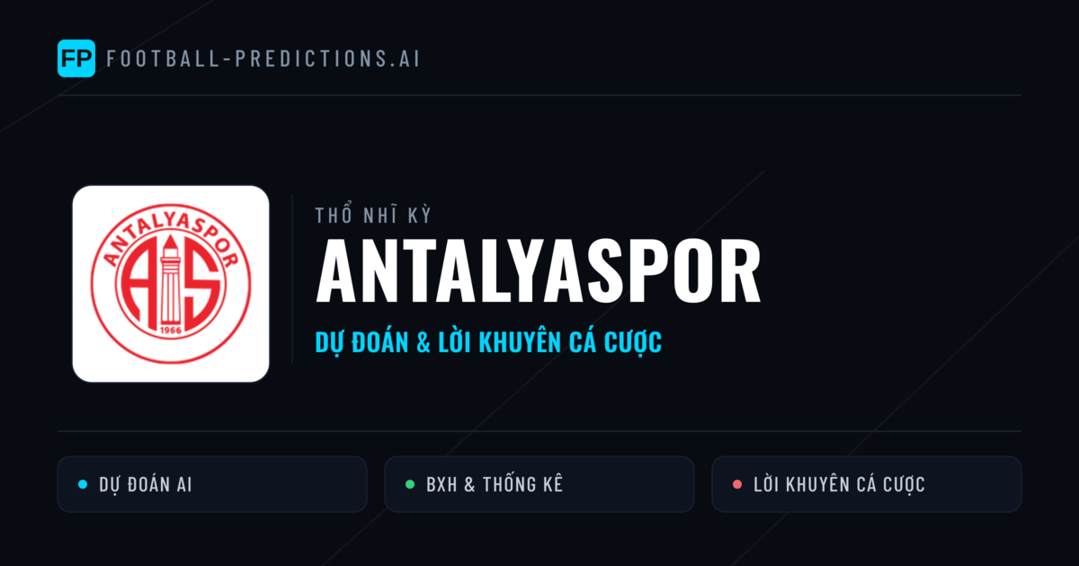 Antalyaspor Dự đoán & Thống kê