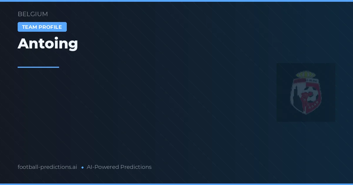 Antoing Predictions & Stats